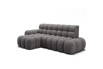 Sektionssoffa Eltap Ceedro 283x165x98 cm - Aura 04, Grå, Vänster - Möbler - Soffa - Bäddsoffa - Bäddsoffa divan