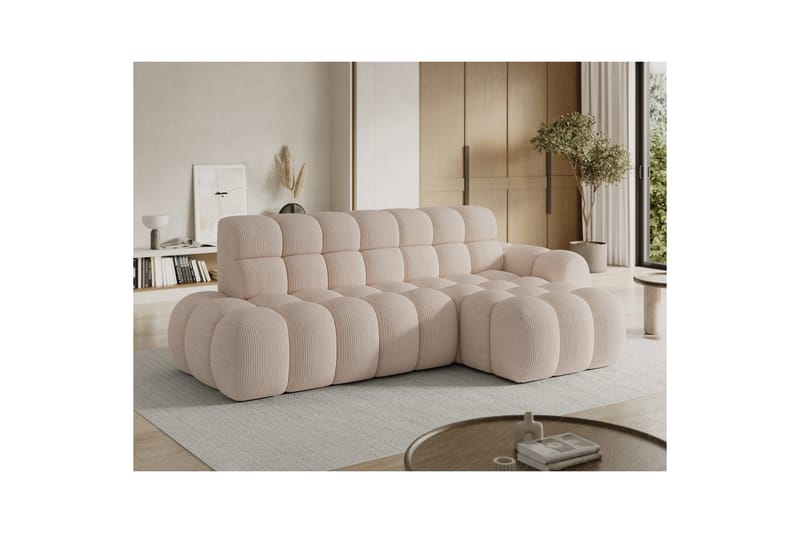 Sektionssoffa Eltap Ceedro 283x165x98 cm - Jarell 20, Beige, Höger - Möbler - Soffa - Bäddsoffa - Bäddsoffa divan