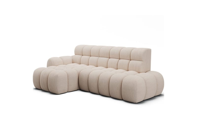 Sektionssoffa Eltap Ceedro 283x165x98 cm - Jarell 20, Beige, Vänster - Möbler - Soffa - Bäddsoffa - Bäddsoffa divan
