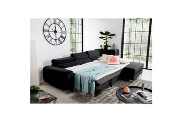 Sektionssoffa Eltap Grayson 278x205x92 cm - Loco 10, Svart, Höger - Möbler - Soffa - Bäddsoffa - Bäddsoffa divan