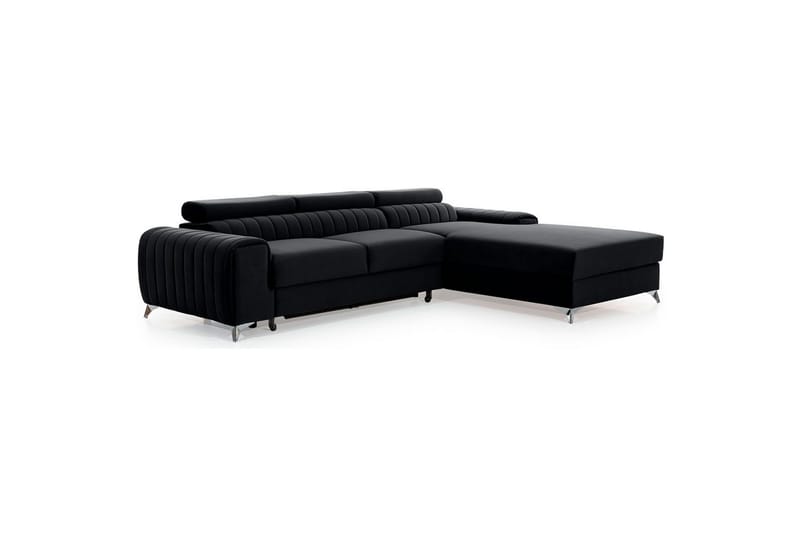 Sektionssoffa Eltap Grayson 278x205x92 cm - Loco 10, Svart, Höger - Möbler - Soffa - Bäddsoffa - Bäddsoffa divan