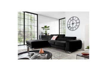 Sektionssoffa Eltap Grayson 278x205x92 cm - Loco 10, Svart, Vänster - Möbler - Soffa - Bäddsoffa - Bäddsoffa divan