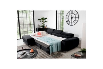 Sektionssoffa Eltap Grayson 278x205x92 cm - Loco 10, Svart, Vänster - Möbler - Soffa - Bäddsoffa - Bäddsoffa divan