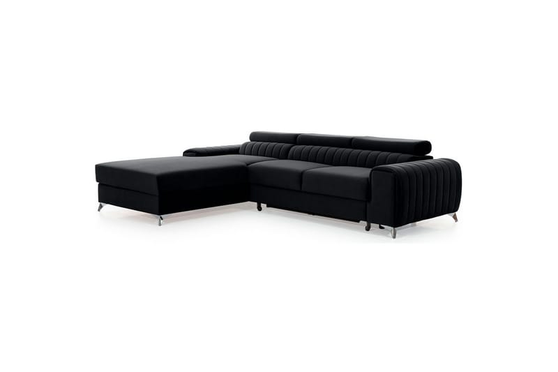 Sektionssoffa Eltap Grayson 278x205x92 cm - Loco 10, Svart, Vänster - Möbler - Soffa - Bäddsoffa - Bäddsoffa divan
