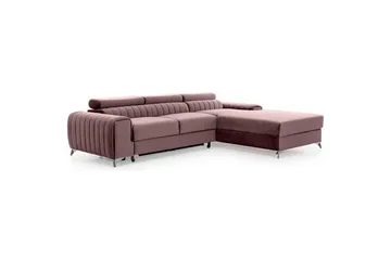 Sektionssoffa Eltap Grayson 278x205x92 cm - Loco 24, Rosa, Höger - Möbler - Soffa - Bäddsoffa - Bäddsoffa divan