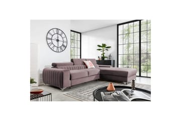 Sektionssoffa Eltap Grayson 278x205x92 cm - Loco 24, Rosa, Höger - Möbler - Soffa - Bäddsoffa - Bäddsoffa divan