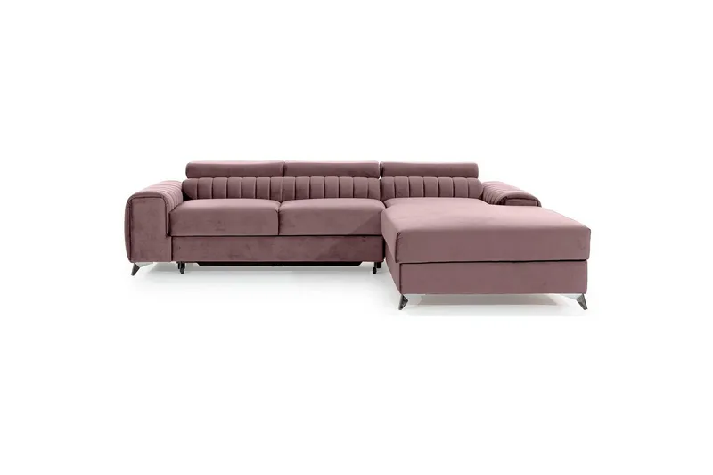 Sektionssoffa Eltap Grayson 278x205x92 cm, Loco 24, Rosa, Höger
