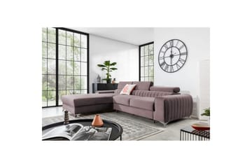 Sektionssoffa Eltap Grayson 278x205x92 cm - Loco 24, Rosa, Vänster - Möbler - Soffa - Bäddsoffa - Bäddsoffa divan