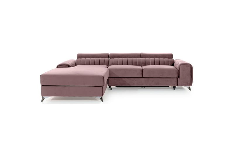 Sektionssoffa Eltap Grayson 278x205x92 cm - Loco 24, Rosa, Vänster - Möbler - Soffa - Bäddsoffa - Bäddsoffa divan