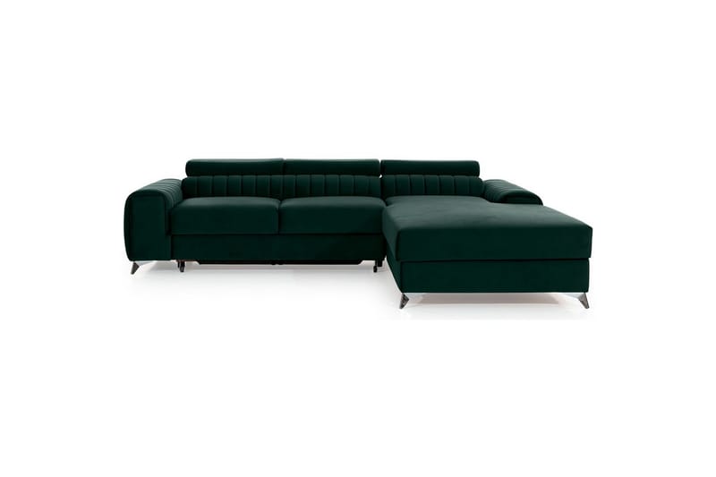 Sektionssoffa Eltap Grayson 278x205x92 cm - Loco 35, Mörkgrön, Höger - Möbler - Soffa - Bäddsoffa - Bäddsoffa divan