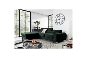 Sektionssoffa Eltap Grayson 278x205x92 cm - Loco 35, Mörkgrön, Vänster - Möbler - Soffa - Bäddsoffa - Bäddsoffa divan