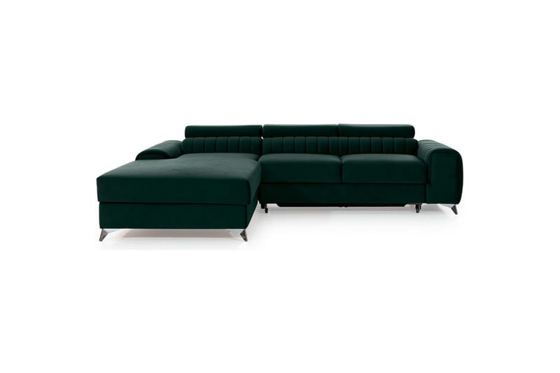 Sektionssoffa Eltap Grayson 278x205x92 cm - Loco 35, Mörkgrön, Vänster - Möbler - Soffa - Bäddsoffa - Bäddsoffa divan