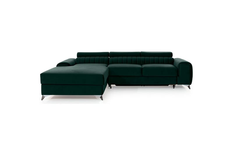 Sektionssoffa Eltap Grayson 278x205x92 cm - Loco 35, Mörkgrön, Vänster - Möbler - Soffa - Bäddsoffa - Bäddsoffa divan