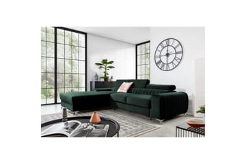 Sektionssoffa Eltap Grayson 278x205x92 cm - Loco 35, Mörkgrön, Vänster - Möbler - Soffa - Bäddsoffa - Bäddsoffa divan