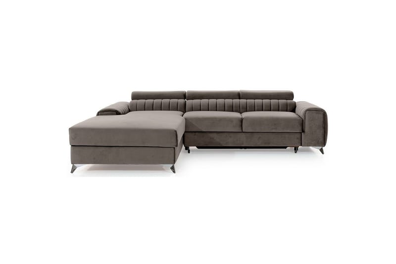 Sektionssoffa Eltap Grayson 278x205x92 cm - Loco 4, Ljusgrå, Vänster - Möbler - Soffa - Bäddsoffa - Bäddsoffa divan