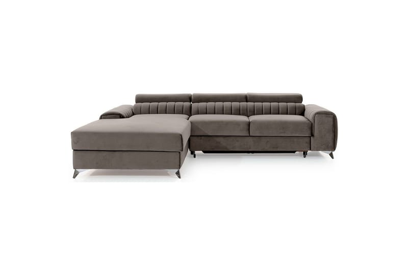 Sektionssoffa Eltap Grayson 278x205x92 cm - Loco 4, Ljusgrå, Vänster - Möbler - Soffa - Bäddsoffa - Bäddsoffa divan