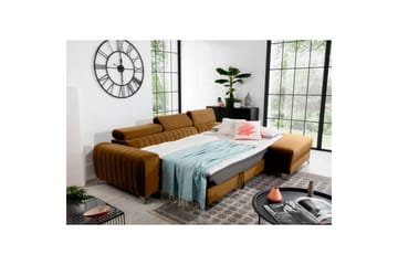 Sektionssoffa Eltap Grayson 278x205x92 cm - Loco 45, Gul, Höger - Möbler - Soffa - Bäddsoffa - Bäddsoffa divan