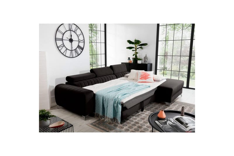 Sektionssoffa Eltap Grayson 278x205x92 cm - Loco 5, Grå, Höger - Möbler - Soffa - Bäddsoffa - Bäddsoffa divan