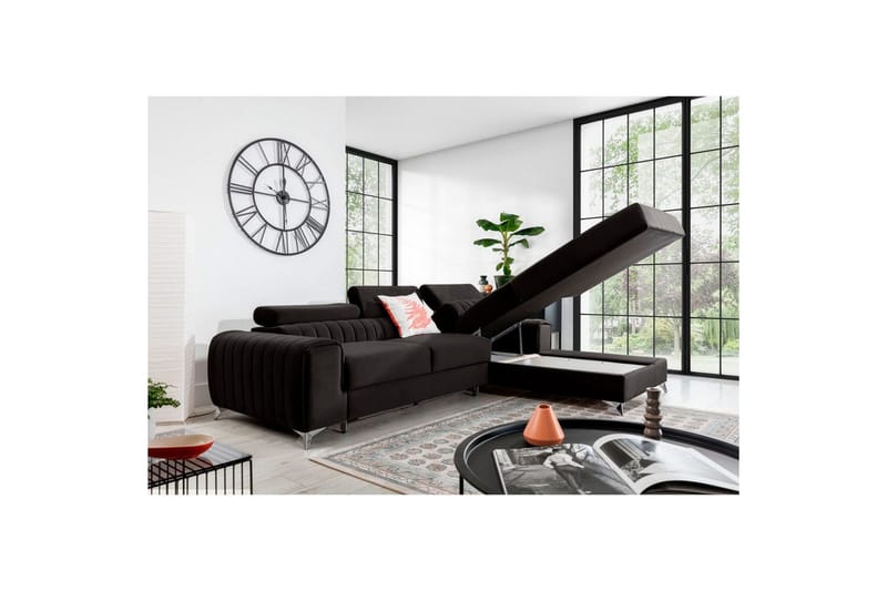 Sektionssoffa Eltap Grayson 278x205x92 cm - Loco 5, Grå, Höger - Möbler - Soffa - Bäddsoffa - Bäddsoffa divan