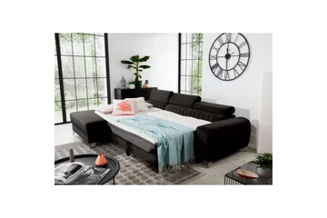 Sektionssoffa Eltap Grayson 278x205x92 cm - Loco 5, Grå, Vänster - Möbler - Soffa - Bäddsoffa - Bäddsoffa divan