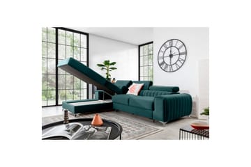 Sektionssoffa Eltap Grayson 278x205x92 cm - Monolith 76, Blå, Vänster - Möbler - Soffa - Bäddsoffa - Bäddsoffa divan