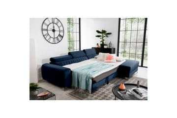 Sektionssoffa Eltap Grayson 278x205x92 cm - Monolith 79, Mörkblå, Höger - Möbler - Soffa - Bäddsoffa - Bäddsoffa divan