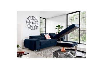 Sektionssoffa Eltap Grayson 278x205x92 cm - Monolith 79, Mörkblå, Höger - Möbler - Soffa - Bäddsoffa - Bäddsoffa divan