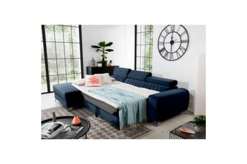 Sektionssoffa Eltap Grayson 278x205x92 cm - Monolith 79, Mörkblå, Vänster - Möbler - Soffa - Bäddsoffa - Bäddsoffa divan