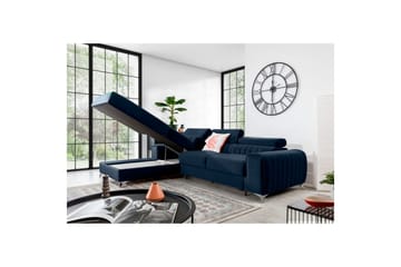 Sektionssoffa Eltap Grayson 278x205x92 cm - Monolith 79, Mörkblå, Vänster - Möbler - Soffa - Bäddsoffa - Bäddsoffa divan