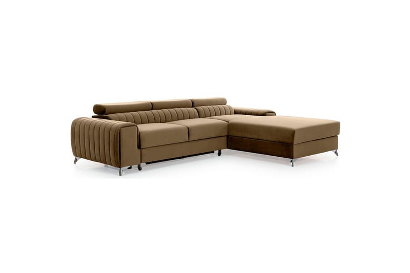 Sektionssoffa Eltap Grayson 278x205x92 cm - Nube 20, Beige, Höger - Möbler - Soffa - Bäddsoffa - Bäddsoffa divan