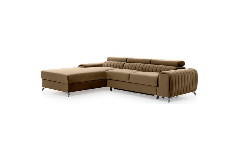Sektionssoffa Eltap Grayson 278x205x92 cm - Nube 20, Beige, Vänster - Möbler - Soffa - Bäddsoffa - Bäddsoffa divan