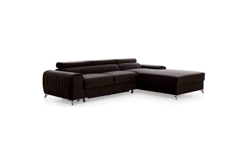 Sektionssoffa Eltap Grayson 278x205x92 cm - Nube 22, Brun, Höger - Möbler - Soffa - Bäddsoffa - Bäddsoffa divan