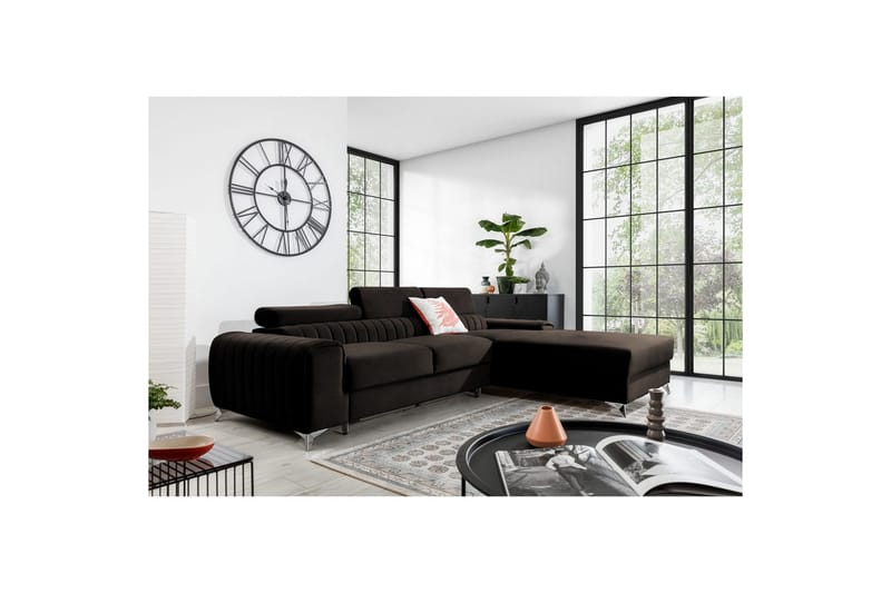 Sektionssoffa Eltap Grayson 278x205x92 cm - Nube 22, Brun, Höger - Möbler - Soffa - Bäddsoffa - Bäddsoffa divan