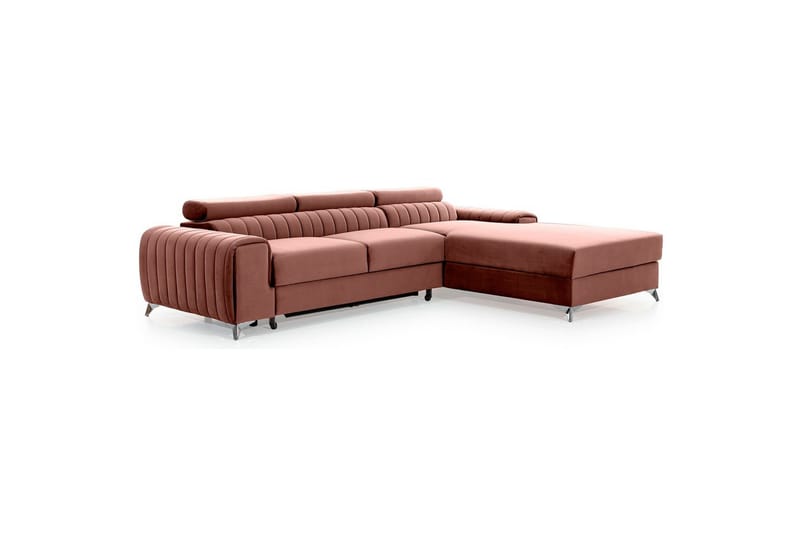 Sektionssoffa Eltap Grayson 278x205x92 cm - Nube 24, Rosa, Höger - Möbler - Soffa - Bäddsoffa - Bäddsoffa divan