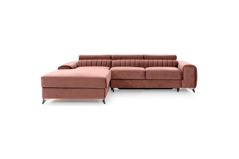 Sektionssoffa Eltap Grayson 278x205x92 cm - Nube 24, Rosa, Vänster - Möbler - Soffa - Bäddsoffa - Bäddsoffa divan