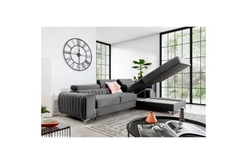 Sektionssoffa Eltap Grayson 278x205x92 cm - Nube 3, Ljusgrå, Höger - Möbler - Soffa - Bäddsoffa - Bäddsoffa divan