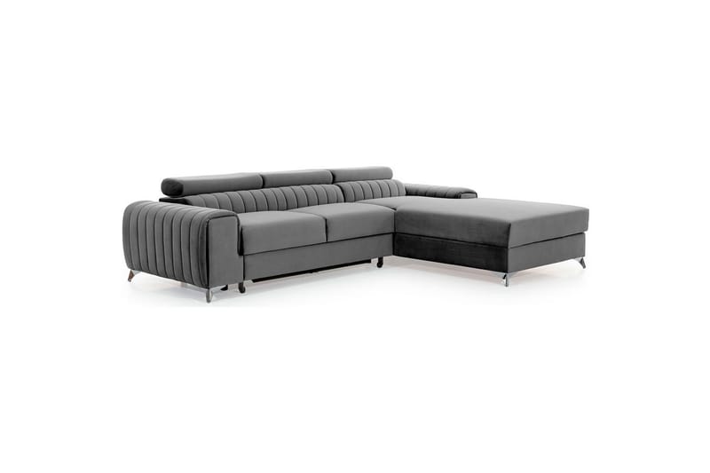 Sektionssoffa Eltap Grayson 278x205x92 cm - Nube 3, Ljusgrå, Höger - Möbler - Soffa - Bäddsoffa - Bäddsoffa divan