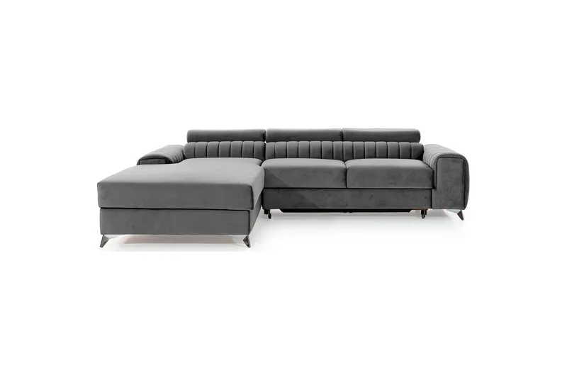 Sektionssoffa Eltap Grayson 278x205x92 cm - Nube 3, Ljusgrå, Vänster - Möbler - Soffa - Bäddsoffa - Bäddsoffa divan