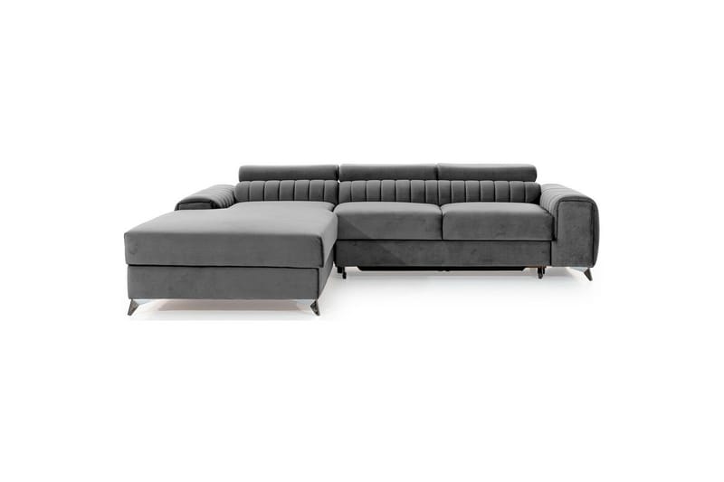 Sektionssoffa Eltap Grayson 278x205x92 cm - Nube 3, Ljusgrå, Vänster - Möbler - Soffa - Bäddsoffa - Bäddsoffa divan