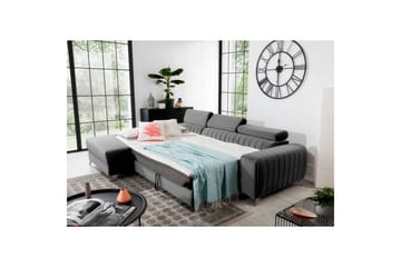 Sektionssoffa Eltap Grayson 278x205x92 cm - Nube 3, Ljusgrå, Vänster - Möbler - Soffa - Bäddsoffa - Bäddsoffa divan