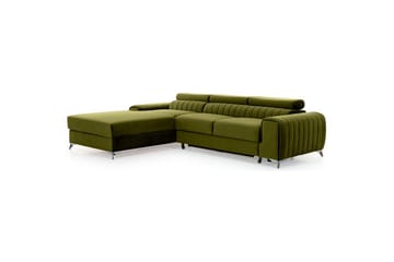 Sektionssoffa Eltap Grayson 278x205x92 cm - Nube 33, Grön, Vänster - Möbler - Soffa - Bäddsoffa - Bäddsoffa divan