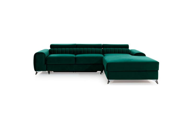 Sektionssoffa Eltap Grayson 278x205x92 cm - Nube 35, Grön, Höger - Möbler - Soffa - Bäddsoffa - Bäddsoffa divan