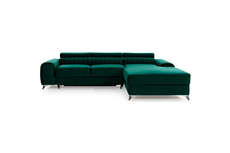 Sektionssoffa Eltap Grayson 278x205x92 cm - Nube 35, Grön, Höger - Möbler - Soffa - Bäddsoffa - Bäddsoffa divan