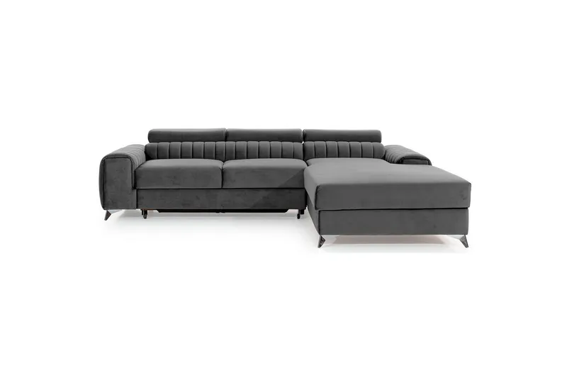 Sektionssoffa Eltap Grayson 278x205x92 cm - Nube 4, Ljusgrå, Höger - Möbler - Soffa - Bäddsoffa - Bäddsoffa divan