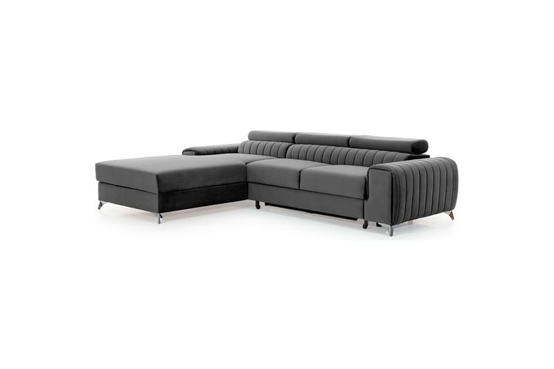 Sektionssoffa Eltap Grayson 278x205x92 cm - Nube 4, Ljusgrå, Vänster - Möbler - Soffa - Bäddsoffa - Bäddsoffa divan