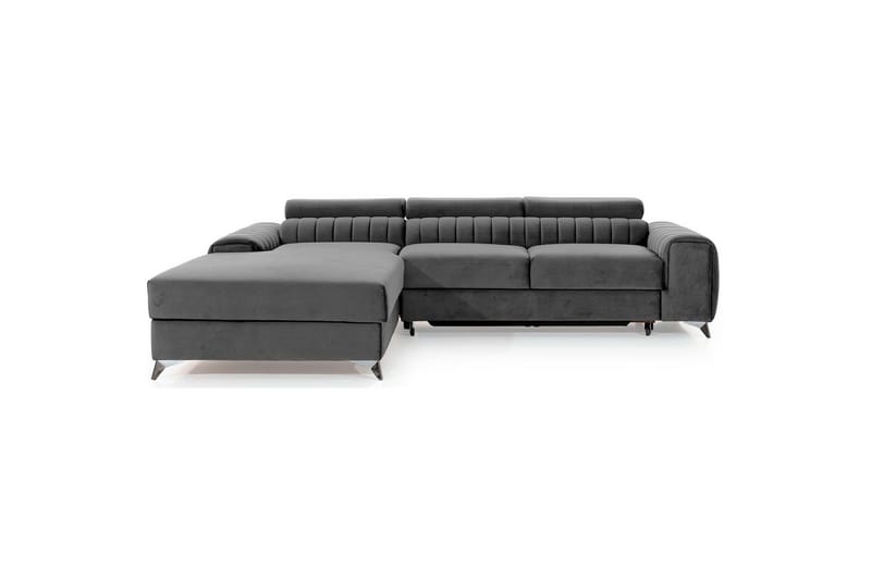 Sektionssoffa Eltap Grayson 278x205x92 cm - Nube 4, Ljusgrå, Vänster - Möbler - Soffa - Bäddsoffa - Bäddsoffa divan