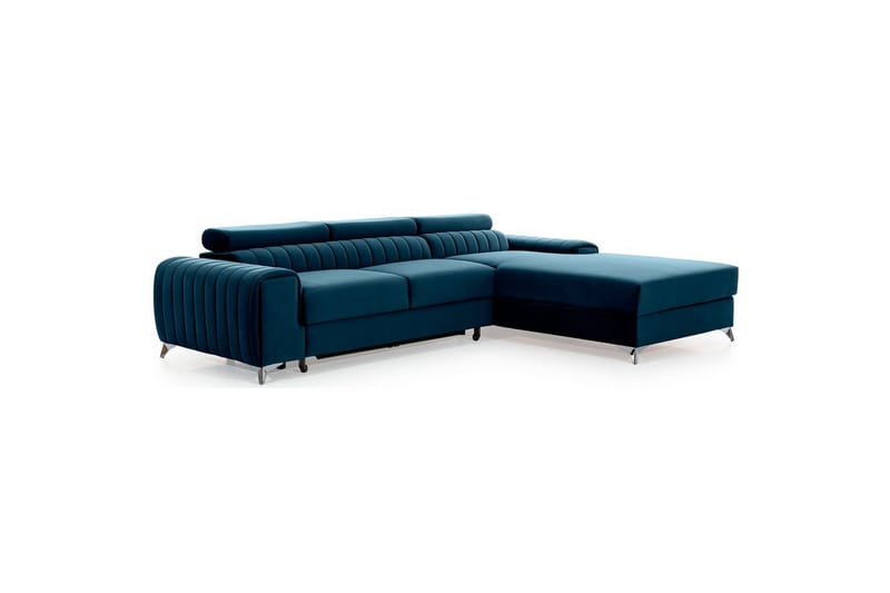 Sektionssoffa Eltap Grayson 278x205x92 cm - Nube 40, Blå, Höger - Möbler - Soffa - Bäddsoffa - Bäddsoffa divan