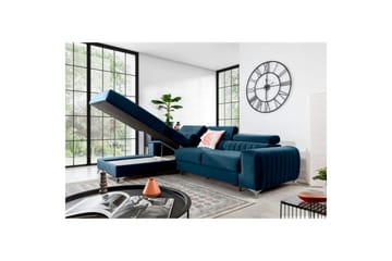 Sektionssoffa Eltap Grayson 278x205x92 cm - Nube 40, Blå, Vänster - Möbler - Soffa - Bäddsoffa - Bäddsoffa divan