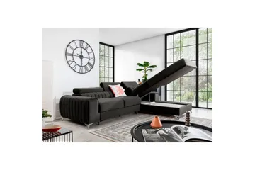 Sektionssoffa Eltap Grayson 278x205x92 cm - Nube 5, Grå, Höger - Möbler - Soffa - Bäddsoffa - Bäddsoffa divan