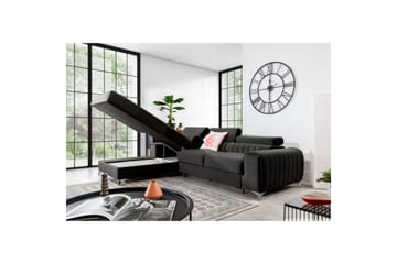 Sektionssoffa Eltap Grayson 278x205x92 cm - Nube 5, Grå, Vänster - Möbler - Soffa - Bäddsoffa - Bäddsoffa divan